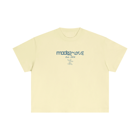 Cotton Boxy T-Shirt - Yellow