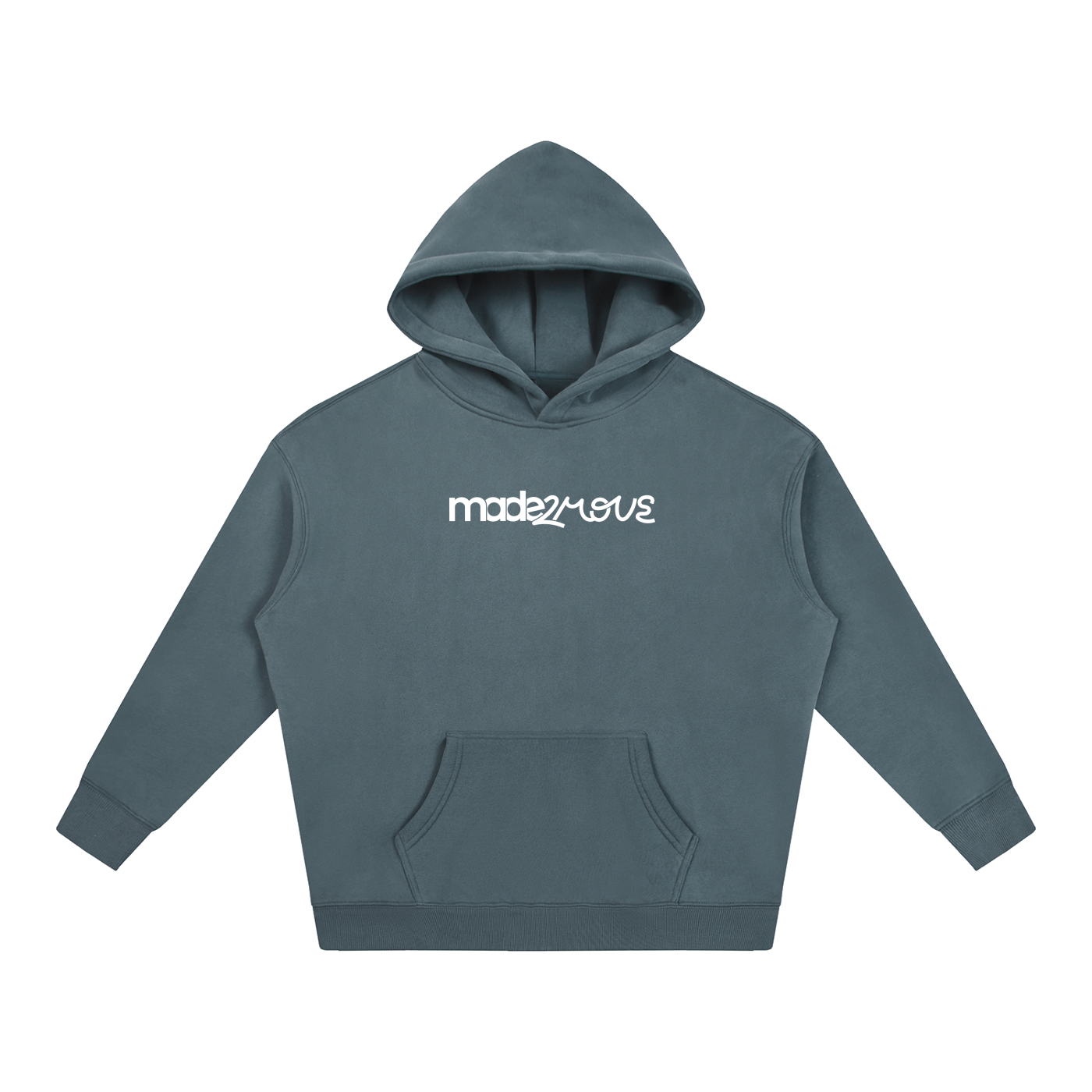 Oversize Classic Hoodie - Gray Blue